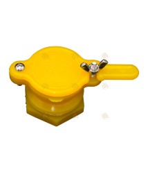 Robinet coupeur jaune (40 mm), ATTENTION : peut fuir (en rupture de stock)
