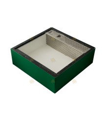 Alimentateur pour la caisse d'épargne polystyrène laqué vert