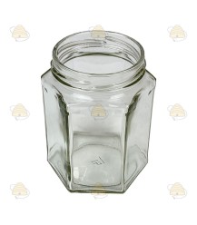 Pot verre hexagonal 278 ml/350 g sans couvercle