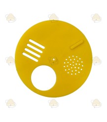 Disque à trous jaune 12,5 cm