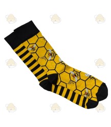 Chaussettes longues abeille - nid d'abeille