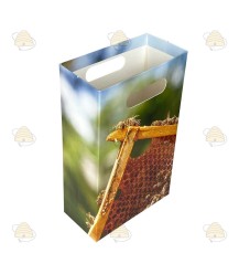 Sac emballage cadeau - photo abeilles sur cadre