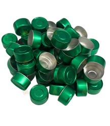 Conteneurs Waxlight vert aluminium - 100 pièces