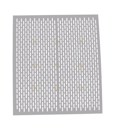 Grille à reine Dadant US aluminium perforé - 50,5 x 50,5 cm