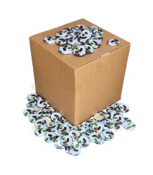 Couvercles de boîtes à sur fleur de pomme, 63 mm TO - 1400 pièces