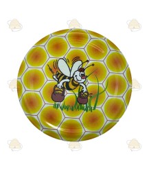 Bandeau de couvercle dessin abeille, 82 mm TO , 12 pièces
