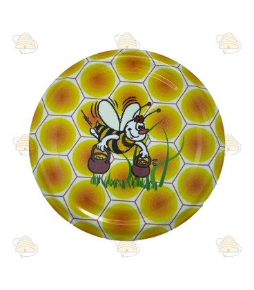 Bandeau de couvercle dessin abeille, 82 mm TO , 12 pièces