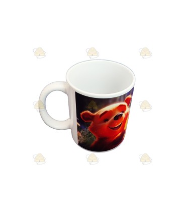 Tasse/Mug avec image en animation d'abeille et ours avec son pot de miel - BeeFun®