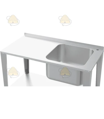 Honingproductietafel met spoelbak - 150 cm