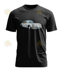 T-shirt Porsche zwart