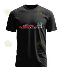 T-shirt Honda met bijenkasten zwart