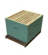 Dadant Blatt bijenkast (1BK) - zeegroen geverfd