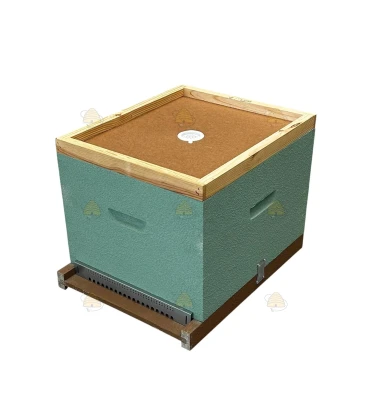 Dadant Blatt bijenkast (1BK) - zeegroen geverfd