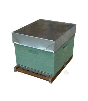 Dadant Blatt bijenkast (1BK) - zeegroen geverfd