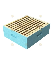 Dadant Blatt honingkamer - hemelsblauw geverfd