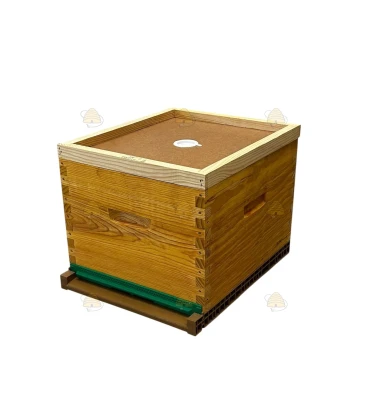 Langstroth US enkelwandige bijenkast (1BK) - geïmpregneerd & Nicot bodem