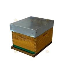 Langstroth US enkelwandige bijenkast (1BK) - geïmpregneerd & Nicot bodem