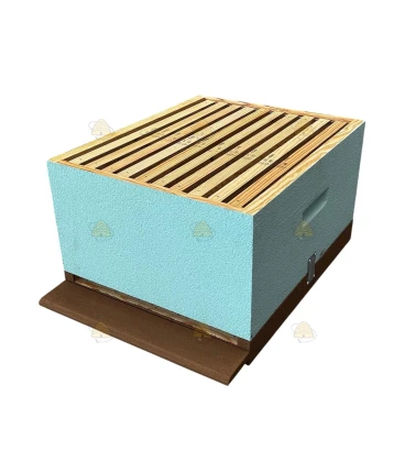 Langstroth US enkelwandige bijenkast (1BK) - hemelsblauw geverfd