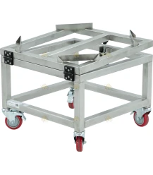 Trolley voor aftapvat / crème machine 50L / 70L