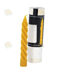 Bougie torsadée 14,5 cm, moulée Bougie torsadée 14,5 cm, moulée