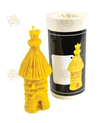 Ruche avec toit en roseau, forme moulée Ruche avec toit en roseau, forme moulée