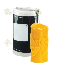 Large bougie avec cœurs, moulée Large bougie avec cœurs, moulée
