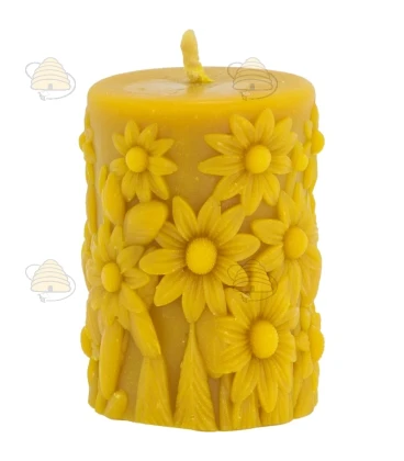 Kaars met madeliefjes, gietvorm