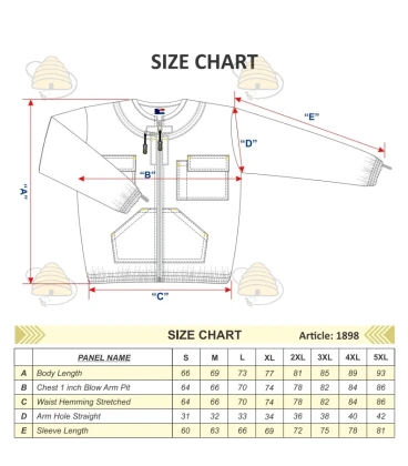 Blouson d’apiculteur blanc Deluxe – voile anglais – BeeFun®