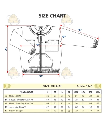 Blouson d’apiculteur blanc Deluxe – voile rond – BeeFun®