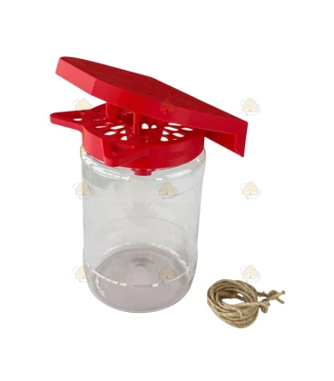 Piège à frelons basic horizontal et vertical pour pot 82 mm (pour reines : 8,5 mm)
