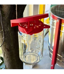 Piège à frelons basic horizontal et vertical pour pot 82 mm (pour reines : 8,5 mm)