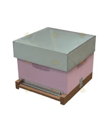 Warré bijenkast (1BK) -  roze geverfd
