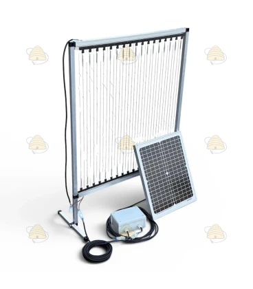 Harpe en aluminium avec module électrique et panneau solaire 20W