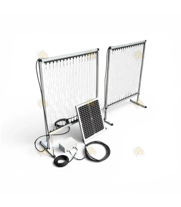 Harpe en aluminium avec module électrique et panneau solaire 20W