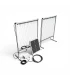 Harpe en aluminium avec module électrique et panneau solaire 20W