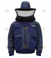 Veste anti-guêpes AirFree, voile rond bleu marine - BeeFun®