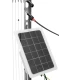 Starterspakket: Harp 80 x 95 cm RVS/INOX + Zonnepaneel 10W en Schok apparaat