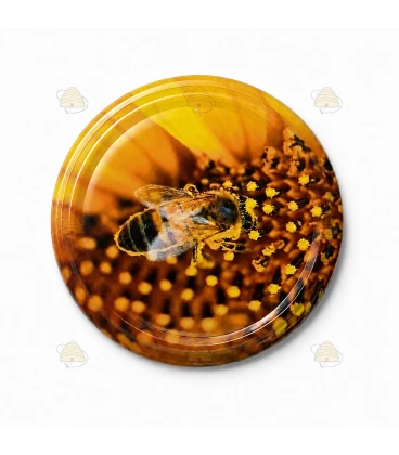 Couvercles abeille sur tournesol TO 63 mm – 60 pcs