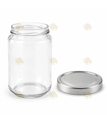 Ronde glazen potten 36 stuks - 750 ml / 1000 gram, met keuze uit deksels (TO 82 mm)
