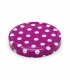 Couvercles mauves à pois blancs TO 82 mm - 12 pcs