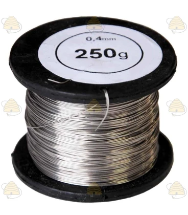 RVS draad 250 gr  0,4 mm