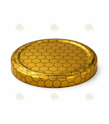 Couvercles alvéoles dorées TO 82 mm - 12 pcs