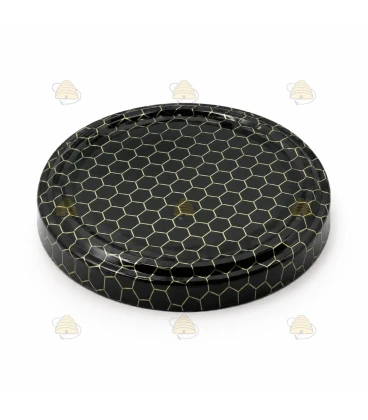 Premium uitstraling zwart raat motief, 82 mm TO deksel, 12 stuks