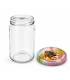 Ronde glazen potten 60 stuks - 290 ml / 350 gram, met keuze uit deksels (TO 63 mm)