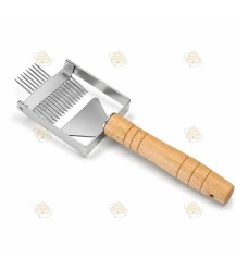 Herse à désoperculer en bois avec support Deluxe