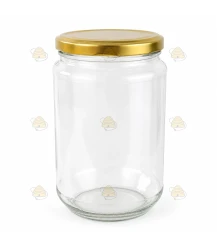 Pot rond 750 ml / 1 kg avec couvercle