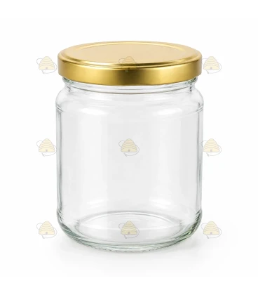 Pots en verre rond TO 63 mm 212 ml/250 g avec couvercle