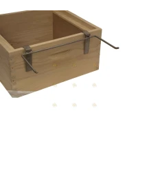 Support cadres en inox (ruches en bois et cadres Simplex)