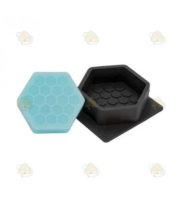 Moule pour savon au miel hexagonal