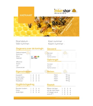 Carte de cabinet, format A4